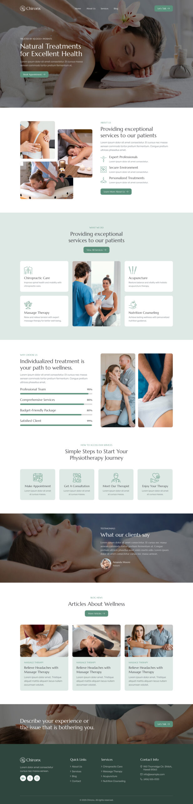 Chiropractic & Physiotherapy Website